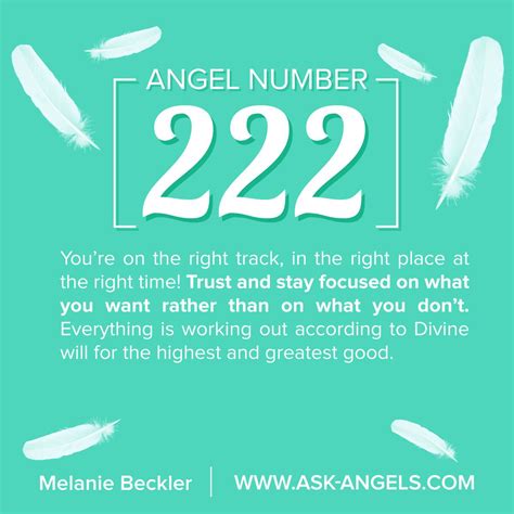 222 Angel Number Meaning .